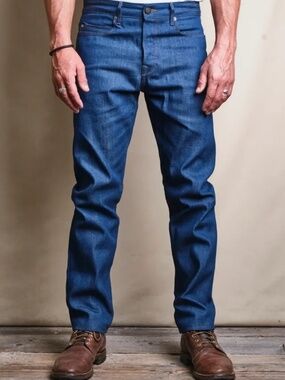 Freenote Cloth - Portola Classic Taper 12 Ounce Vintage Blue Denim - 32